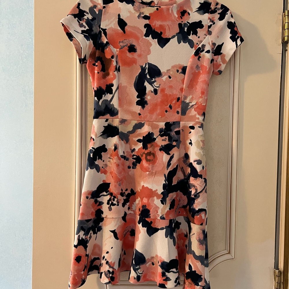 Aqua flower summer dress